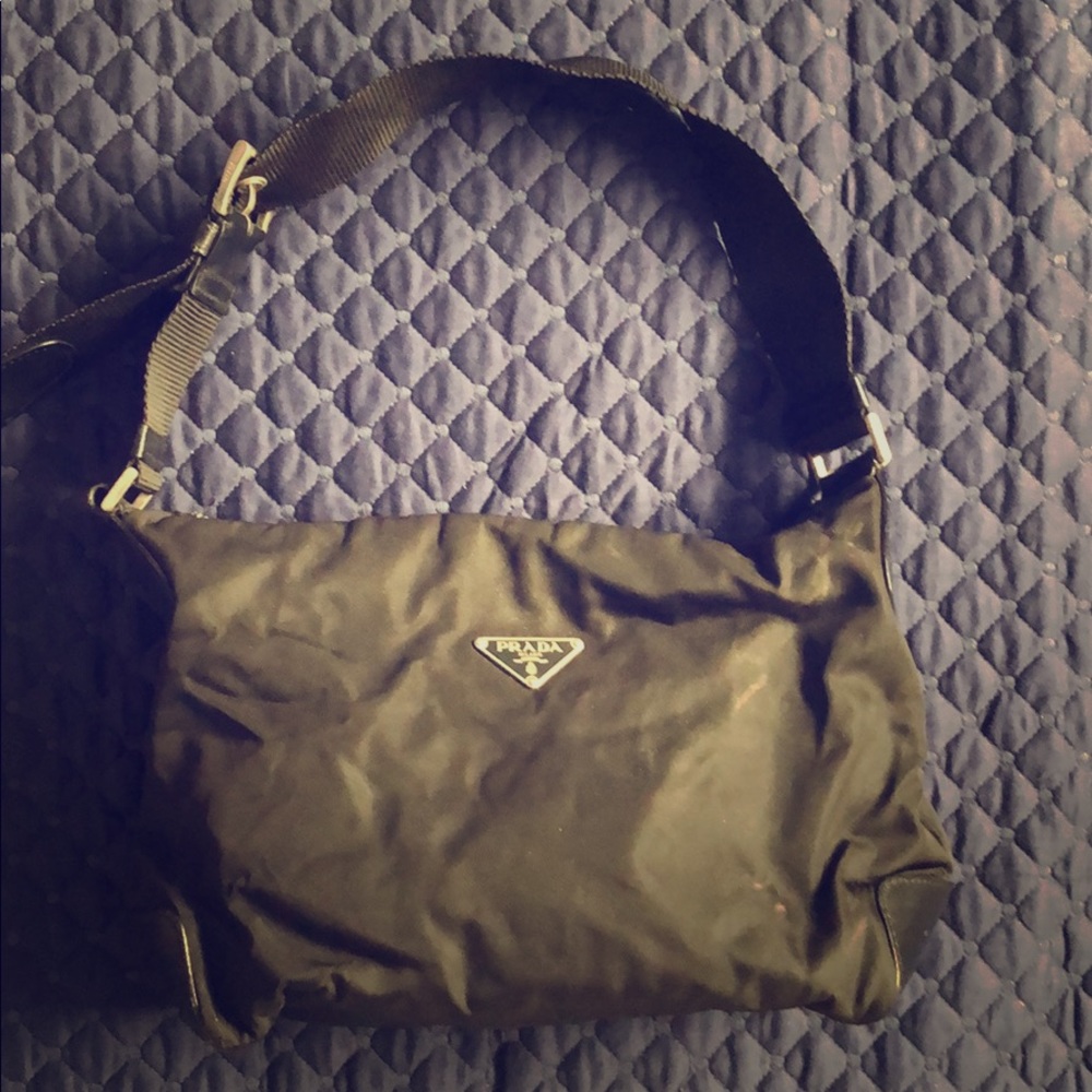 Authentic vintage Prada small black bag